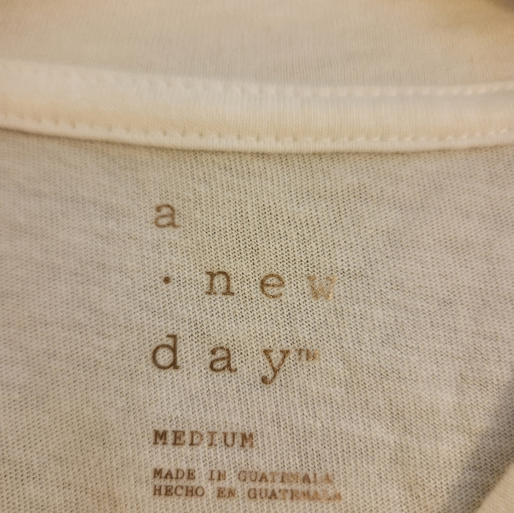 a new day White Muscle Tee - Picture 2 of 6